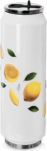 Termohrnček v tvare plechovky s citrónmi 700 ml