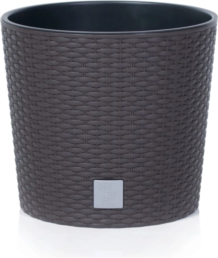 Kvetináč Rato Round s vložkou 20 cm umbra