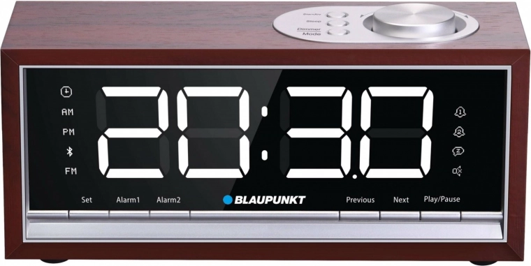 Rádiobudík FM PLL s Bluetooth a dreveným dizajnom
