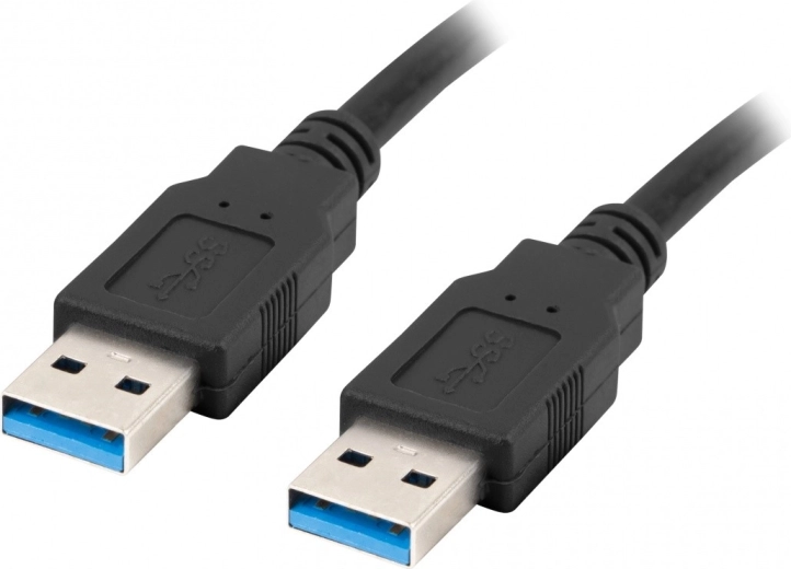 USB kábel USB-A (samec/samec) 3.0 0,5 m čierny