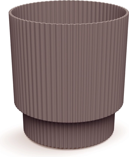 Kvetináč Milly 16,8 cm marsala – moderný plastový obal na kvety