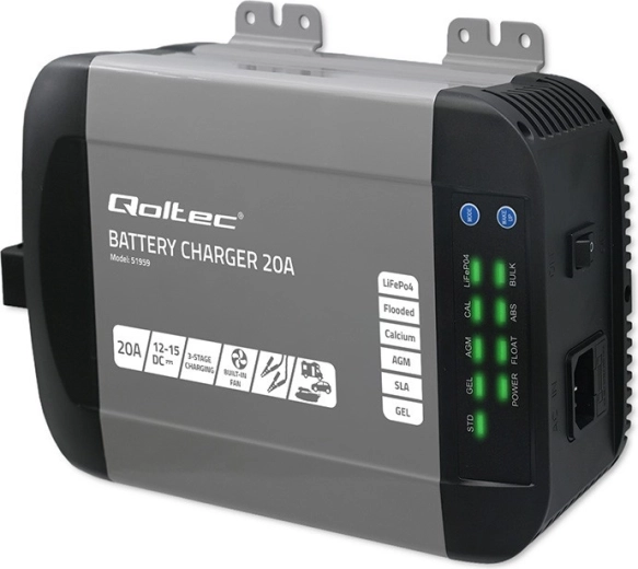 Inteligentná nabíjačka MONOLITH pre akumulátory LiFePO4, AGM, GEL a SLA 12 V 20 A