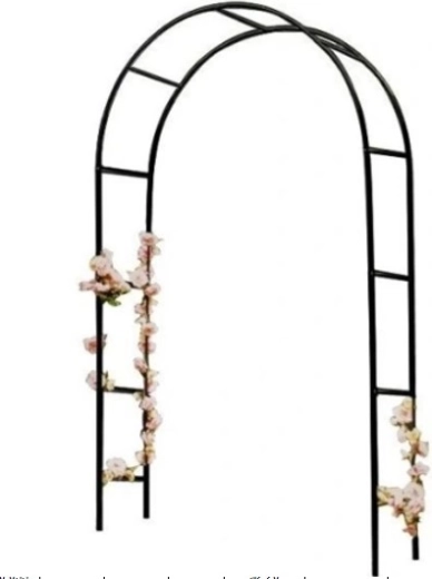 Záhradná kovová pergola v tvare oblúka pre popínavé rastliny 240 × 140 cm