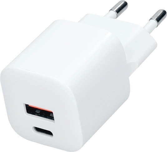 Solight GaN rýchlonabíjačka USB-C + USB-A 20 W PD