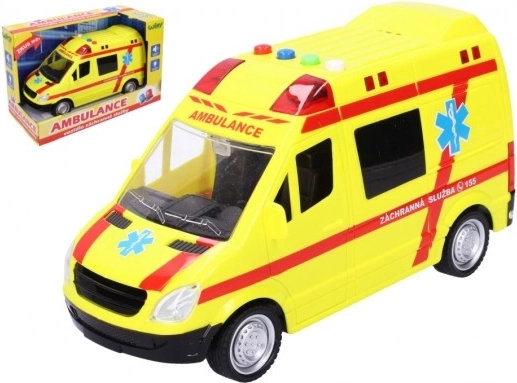 Záchranárske auto s efektmi 22 cm