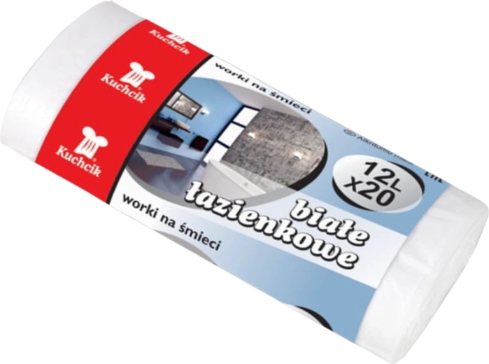 Vrecká do koša 12 l Kuchcik biele HDPE