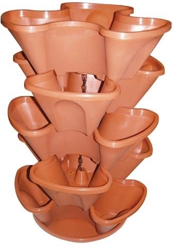 Závesná kaskádová kvetinová zostava 5-dielna, priemer 35 cm, mix farieb