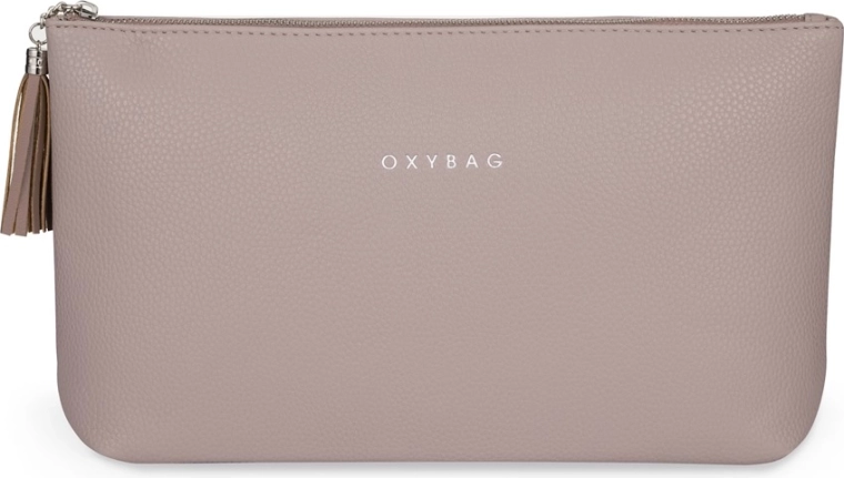 Cestovná kozmetická taška Elegance Maxi mocca (koženka), 30 × 19 × 8 cm