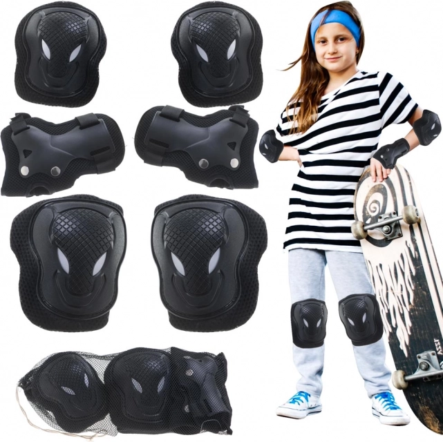 Ochranné chrániče na kolená, lakte a zápästia pre skateboardy a kolobežky