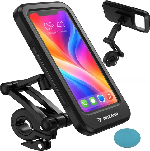 Vodotesný držiak telefónu na bicykel TRIZAND s otočením 360°