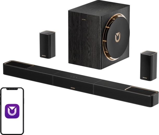 Soundbar ULTIMEA Skywave X50 s Dolby Atmos (5.1.4) a 8" subwooferom