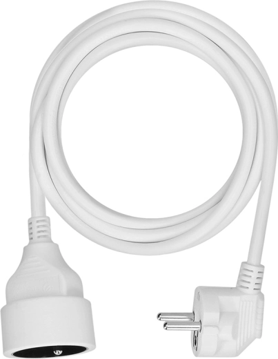 Solight predlžovací kábel 3 m s 1 zásuvkou, 16 A, biely