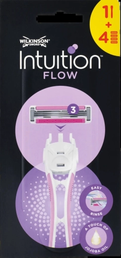 Dámsky holiaci strojček Wilkinson Intuition Flow Hybrid, 4 hlavice