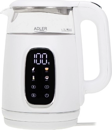 Elektrická kanvica Adler s reguláciou teploty 1,7 l