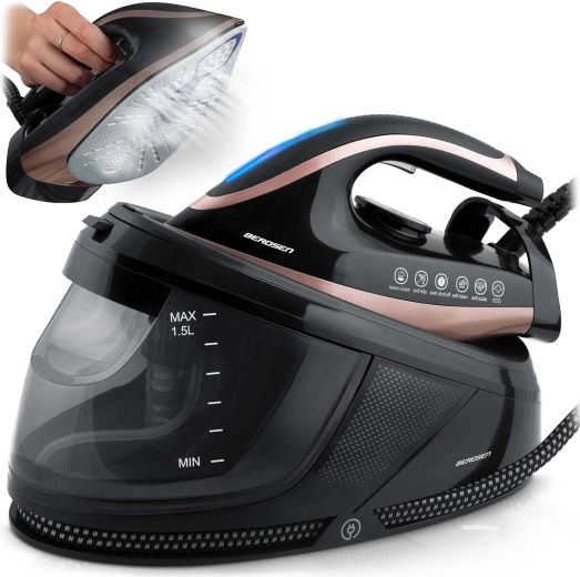 Parný generátor BERDSEN 3000 W s keramickou žehliacou plochou a nádržou 1,5 l