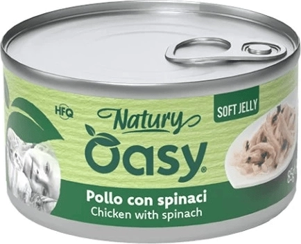 Oasy Natury jemné želé kura so špenátom 85 g