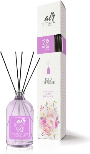 Well Done Air Time tyčinkový osviežovač vzduchu ľalia a ruža 50 ml