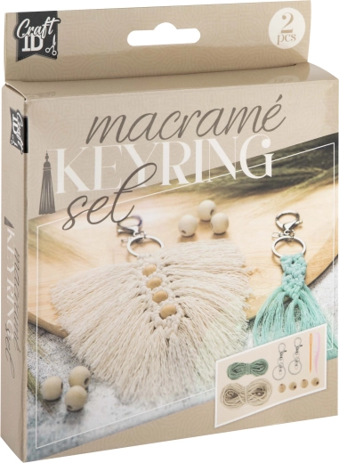 Kreatívna sada macramé – 2 prívesky na kľúče