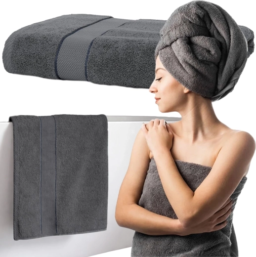 RENEW FORCE kúpeľňový uterák dry spa grey 70 × 140 cm