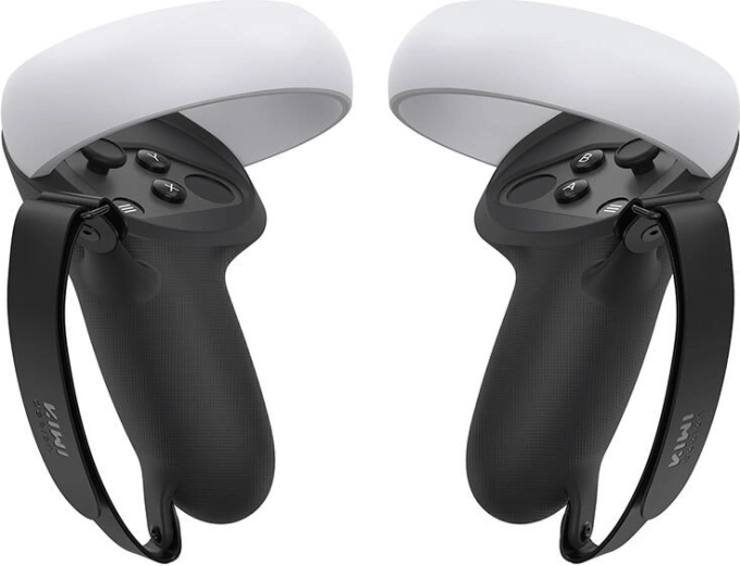 Kiwi Design ochranné kryty s rukoväťou pre META QUEST 2 – čierne