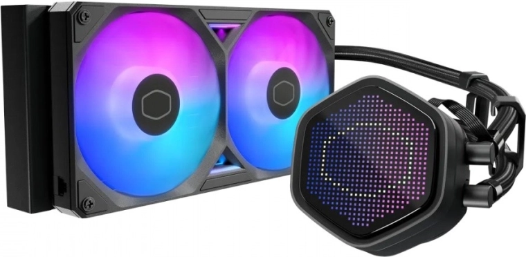 Vodné chladenie cooler master masterliquid 240 atmos ii pixel led