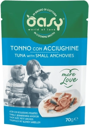 Oasy kapsička More Love – tuniak s malými ančovičkami 70 g
