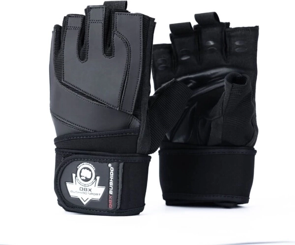 Fitness rukavice DBX BUSHIDO s oporou zápästia a protišmykom GRIP‑X – S