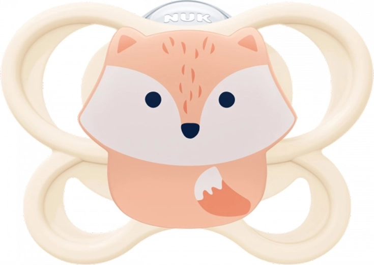 Detský cumlík NUK Perfect Match Air Fox 0–6 m, silikónový