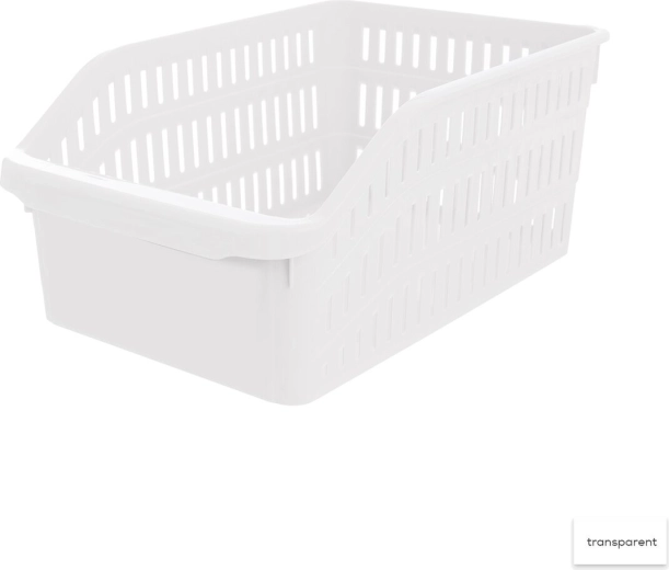 Organizér Tina – plastový košík 20 × 30 × 13 cm, mix farieb