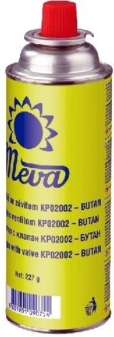 Plynová kartuša 227 g s ventilom MEVA