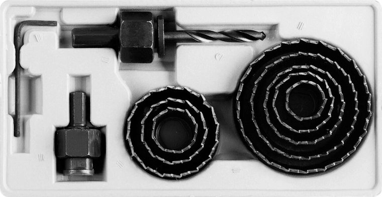 Sada vykružovacích koruniek 19–64 mm, 11-dielna
