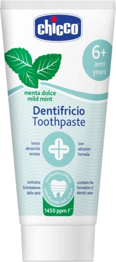 Chicco zubná pasta Jemná mäta pre deti od 6 rokov