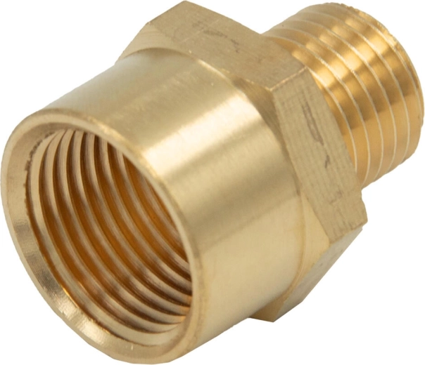 Redukcia vonkajší 1/4" × vnútorný 3/8" pre vzduchotechniku