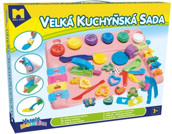 Modelo veľká kuchynská sada s podložkou na modelovanie