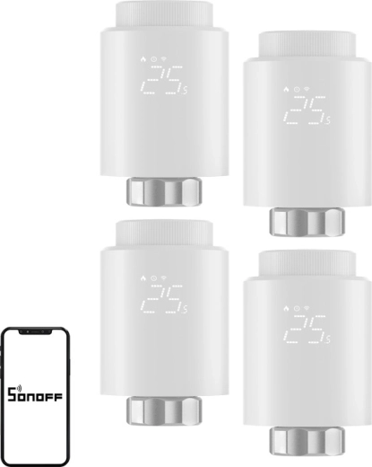 Sonoff ZigBee termostatická hlavica TRVZB (4 ks)