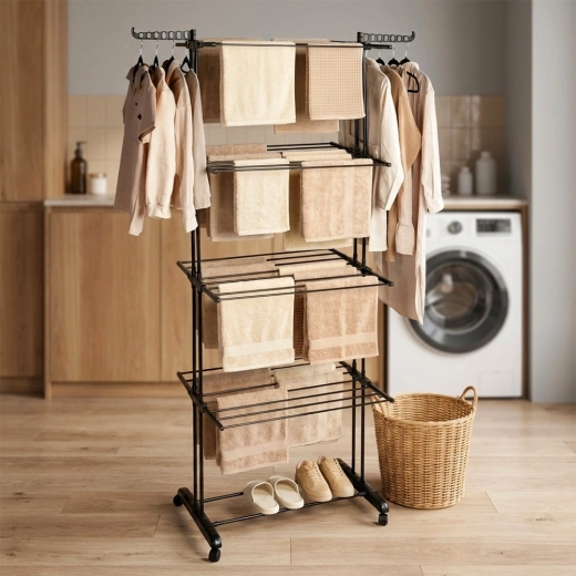 Bočné ramená na vešiaky a spodná polica na topánky