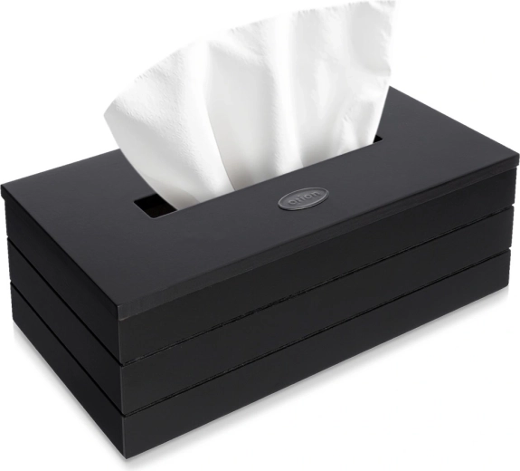 Čierny box na papierové vreckovky Orion