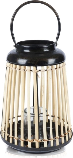Bambusový lampáš na sviečku 33 cm