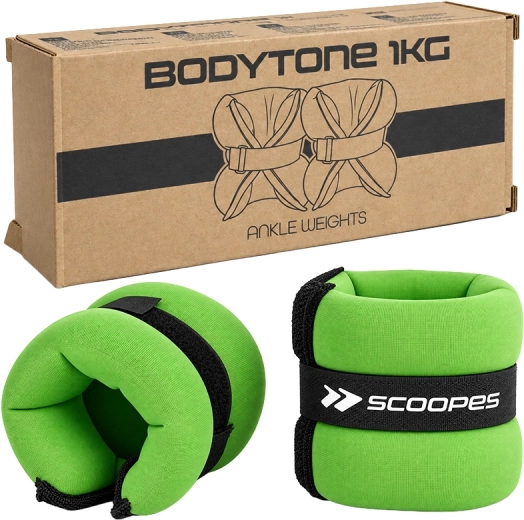 BodyTone záťaž na zápästie 1 kg zelená - 1 kus