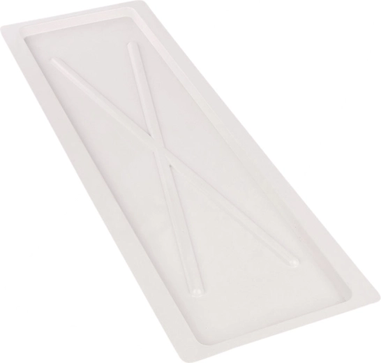 Metpol biela odkvapkávacia miska široká 75 × 24,7 cm pre kuchynský odkvapkávač 80 cm