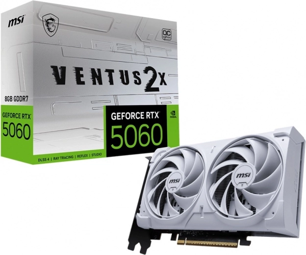 Grafická karta GeForce RTX 5060 8G Ventus 2X OC White