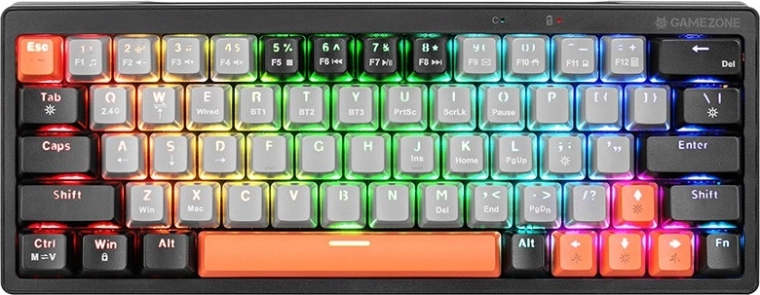 Mechanická herná klávesnica TRACER Gamezone EVO1 Hot Swap 63, RGB, 60%