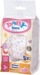 BABY born plienky pre bábiky 43 cm (5 ks)