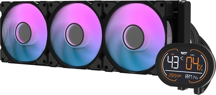 Vodné chladenie procesora DarkFlash DH360D v2 čierne