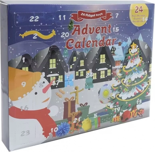 Adventný kalendár s žartovnými predmetmi