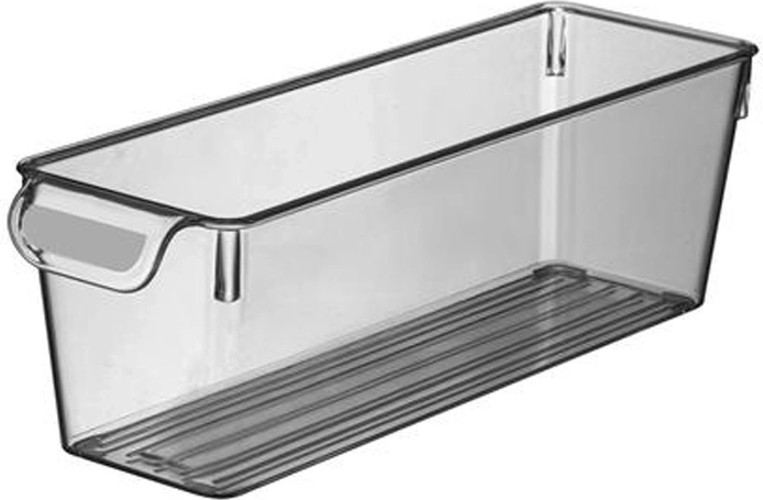 Plastový organizér Line 32,5 × 10 × 10 cm, 2 l, číry antracit