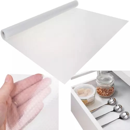 Protišmyková vložka do zásuviek a skriniek 300 × 50 cm priehľadná