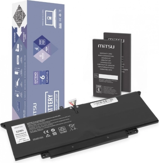 MITSU batéria pre Dell Latitude 7410 2‑in‑1 / 7310 2‑in‑1 (JHT2H), 6800 mAh, 52 Wh