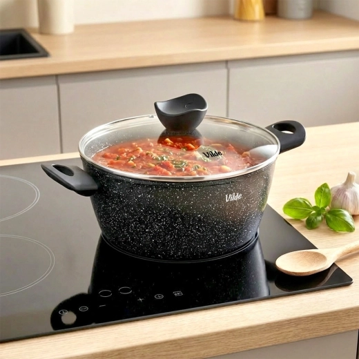 Nepriľnavý granitový povrch pre zdravé varenie