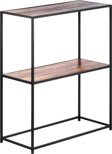 Dve priestranné police v dekore dreva